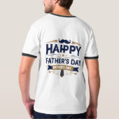 Happy Father's day Tシャツ | パパに最適 (裏面フル)