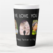 Happy Father's Day-We love youパパ カフェラテマグ (正面)