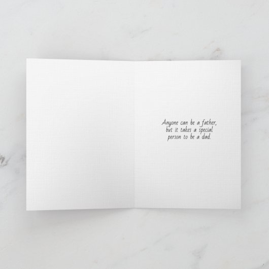 Happy Father's Day White Horse Mountains Clouds カード (内部)