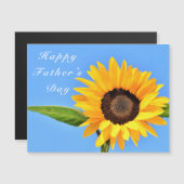 Happy Father's Day Yellow Sunflower on Blue Sky (正面/裏面)