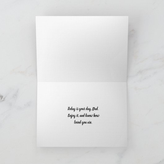 Happy Father's Wood Duck On A Log カード (内部)