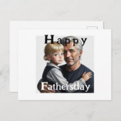Happy Fathersday. Fijne vaderdag ポストカード (正面/裏面)