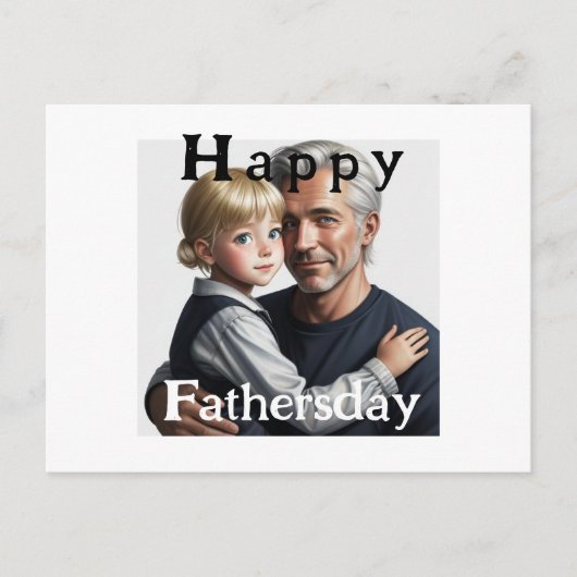 Happy Fathersday. Fijne vaderdag ポストカード (正面)