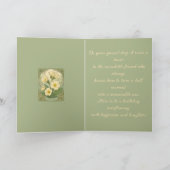 Happy February Birthday Primrose Flowers カード (内部)