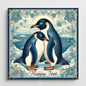 Happy Feet Penguin Ice Bird Couple Snow Glacier マグネット