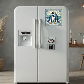 Happy Feet Penguin Ice Bird Couple Snow Glacier マグネット