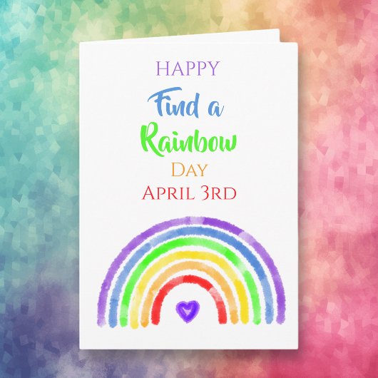 Happy Find a Rainbow Day | April 3rd  カード