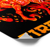 happy fire yea lunar year new horse chinese ポスター (角)