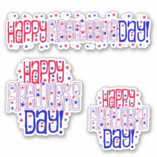 Happy Fireworks Day * Independence Day シール