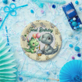  Happy First Birthday  ペーパープレート (パーティー)