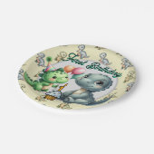  Happy First Birthday  ペーパープレート (アングル)