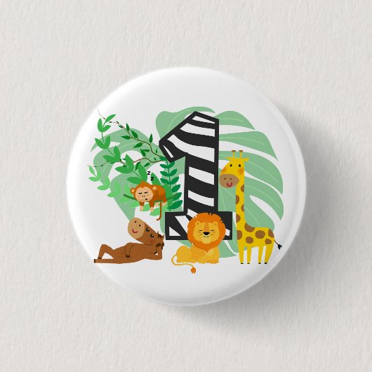 Happy First Birthday Baby! 缶バッジ (正面)