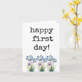 Happy First Day, Employees, Students, Coworkers カード (黄色い花)