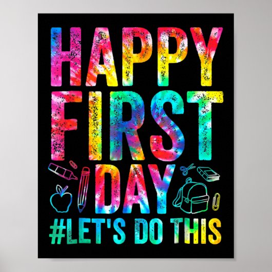 Happy First Day Let's Do This Welcome Byck To Scho ポスター (正面)