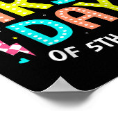 Happy First Day Of 5th Grade Teachers Kids Back To ポスター (角)