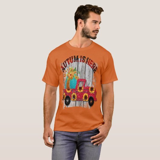 Happy first day of fall Oversized 3 Tシャツ (正面フル)