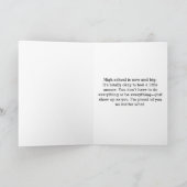 Happy First Day of HIgh School with Name カード (内部)