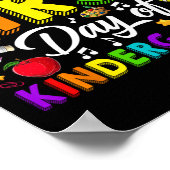 Happy First Day Of Kindergarten Back To School Boy ポスター (角)