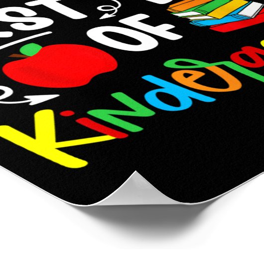 Happy First Day Of Kindergarten Back To School Tea ポスター (角)