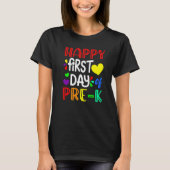Happy First Day Of Pre K Cute Back To School Tシャツ (正面)