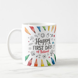 Happy First Day of School | かわいい新学期 コーヒーマグカップ