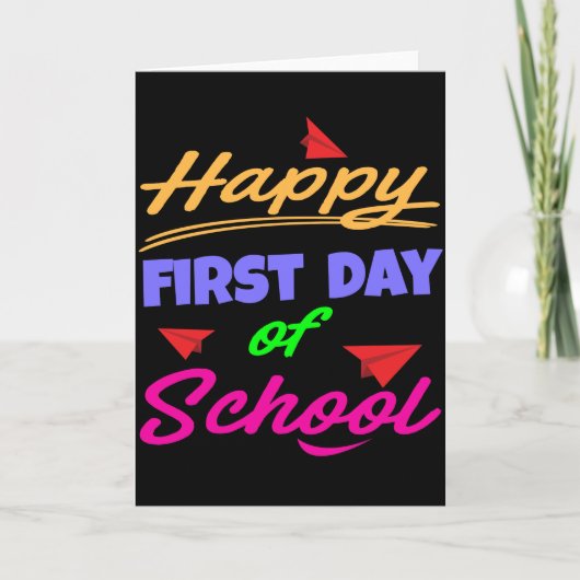 Happy First Day of School カード (正面)