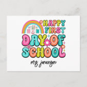 Happy First Day of School  シーズンポストカード (正面)