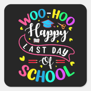 Happy First Day of School スクエアシール