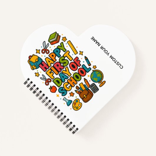Happy First Day of School ノートブック (正面)