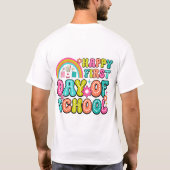 Happy First Day of School – 最高の新学期 Tシャツ (裏面)