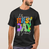 Happy First Day Of School Back To School Floral Gr Tシャツ (正面)