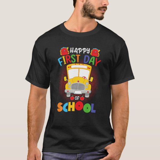 Happy First Day Of School Back To School Tシャツ (正面)