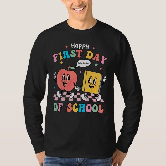 Happy First Day Of School  Back To School Teacher Tシャツ (正面)