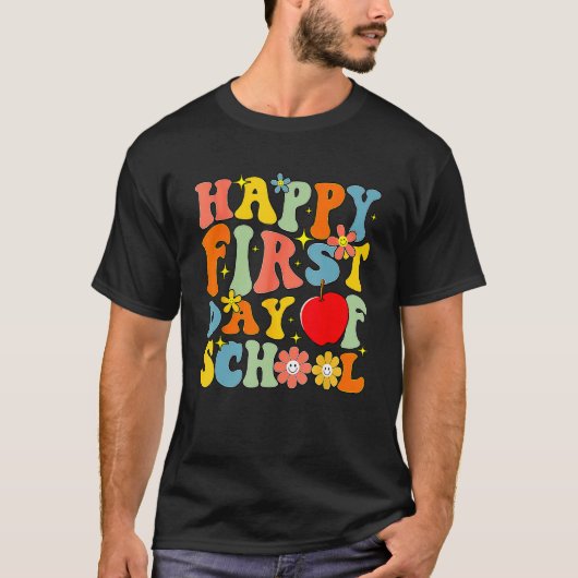 Happy First Day Of School Back To School Teachers  Tシャツ (正面)