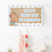 Happy First Day of School Banner Pre=K Capybara  横断幕 (インサイチュ)