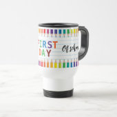 Happy First Day of School Mug – Fun Back to School トラベルマグ (正面右)