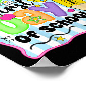 Happy First Day Of School Pencil Teacher Kids Back ポスター (角)