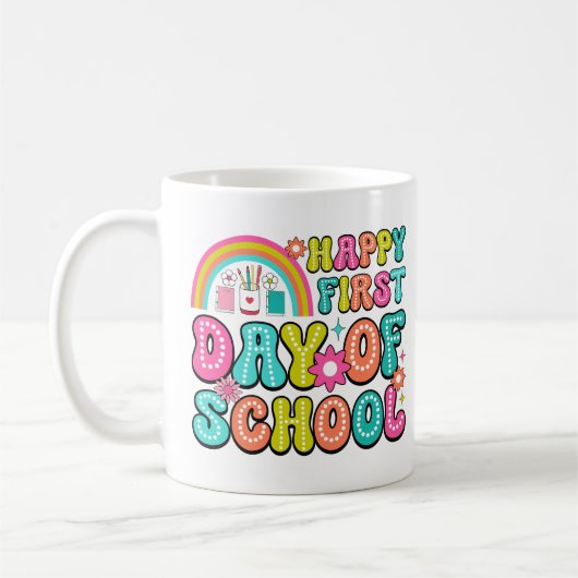 Happy First Day of School – Perfect Back to School コーヒーマグカップ (左)