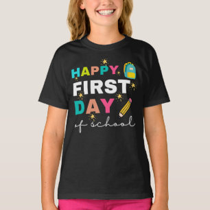 Happy First Day of School Shirt、学校の先生 Tシャツ