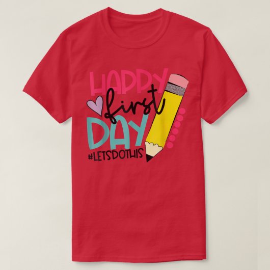 Happy First Day of School Students and Teachers Gi Tシャツ (デザイン正面)