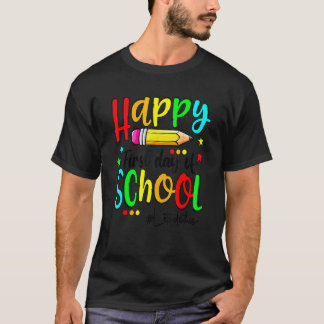 Happy First Day Of School Teacher Back To School B Tシャツ