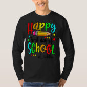 Happy First Day Of School Teacher Back To School B Tシャツ (正面)