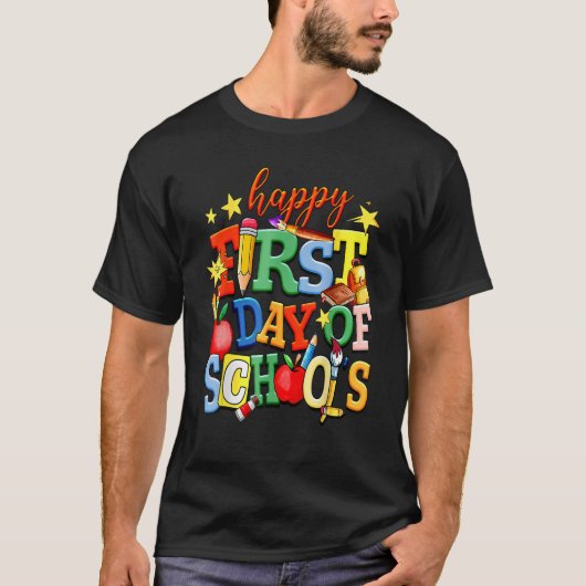 Happy First Day Of School Welcome Back To School K Tシャツ (正面)