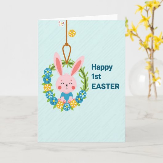 Happy First Easter Day Card カード (黄色い花)