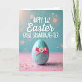 Happy First Easter Grandchild Card カード (正面)