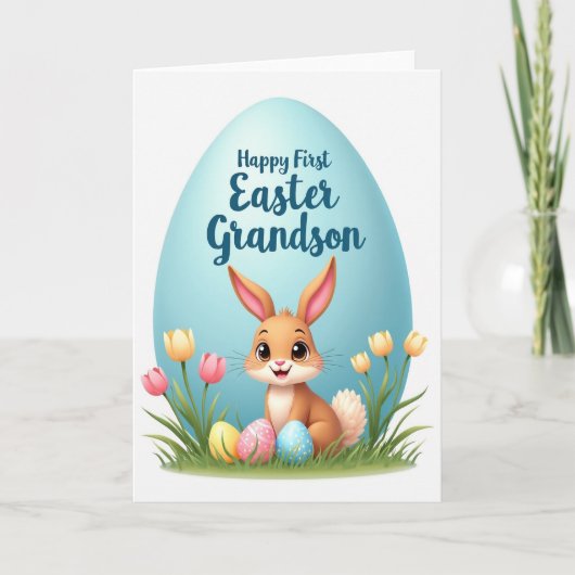 Happy First Easter Grandson Card カード (正面)