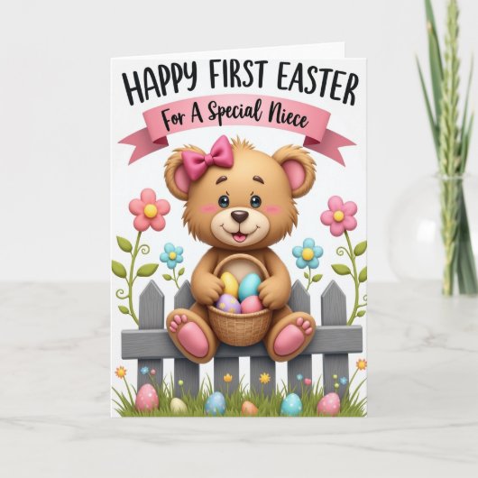 Happy First Easter Niece Card カード (正面)