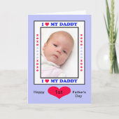 Happy First Fanteers Dayフォトカード カード (正面)