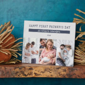 Happy First Fanteers Day as Grandpa - 3写真 フォトプラーク (側面)