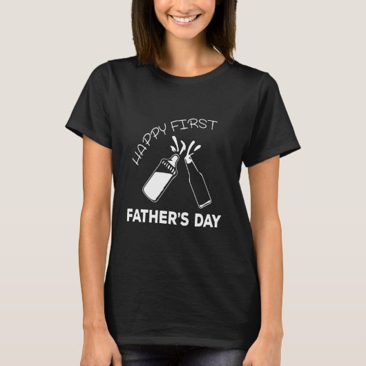 Happy First Father s Day Long Sleeve Tシャツ (正面)